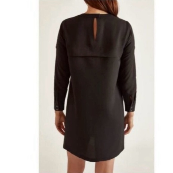 NWOT BLDWN Women's Annika Long Sleeves Button Cuff Mini DressSize L reg $189 - Picture 4 of 11